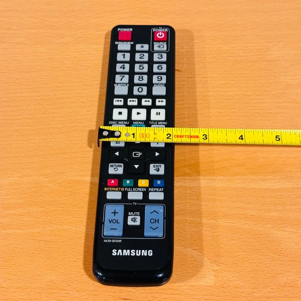 Samsung Remote Control Black AK59-00104R Blu-ray Player DVD Controller